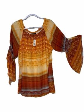 New Directions Bell Sleeve Tunic Top NWT